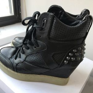 Ash wedge heel boots with stud size 7